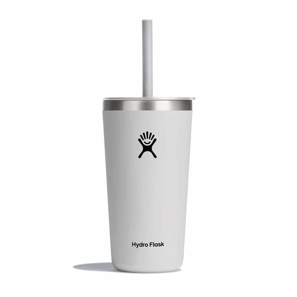 HYDRO FLASK - 20 OZ ALL AROUND TUMBLER STRAW LID-WHITE