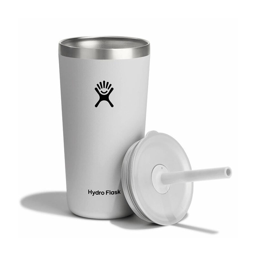 HYDRO FLASK - 20 OZ ALL AROUND TUMBLER STRAW LID-WHITE
