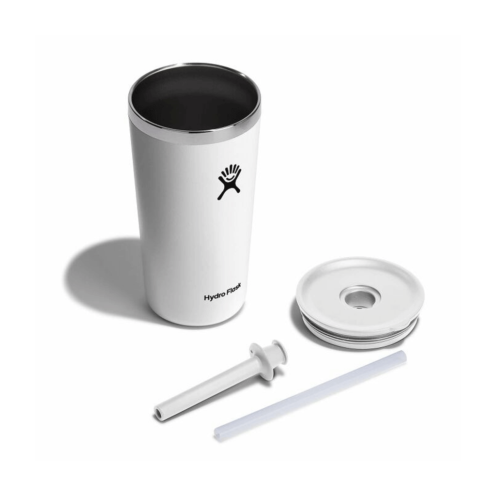 HYDRO FLASK - 20 OZ ALL AROUND TUMBLER STRAW LID-WHITE