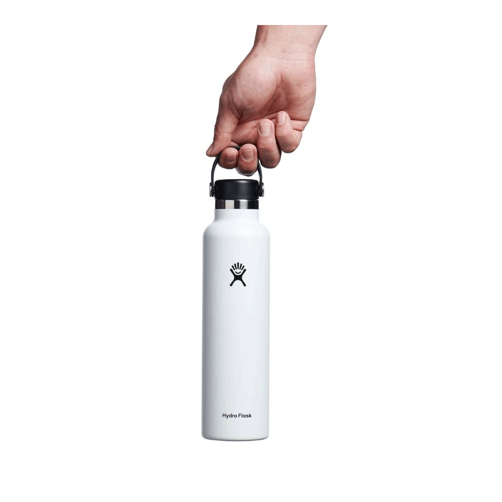 HYDRO FLASK - 24 OZ STANDARD FLEX CAP-WHITE