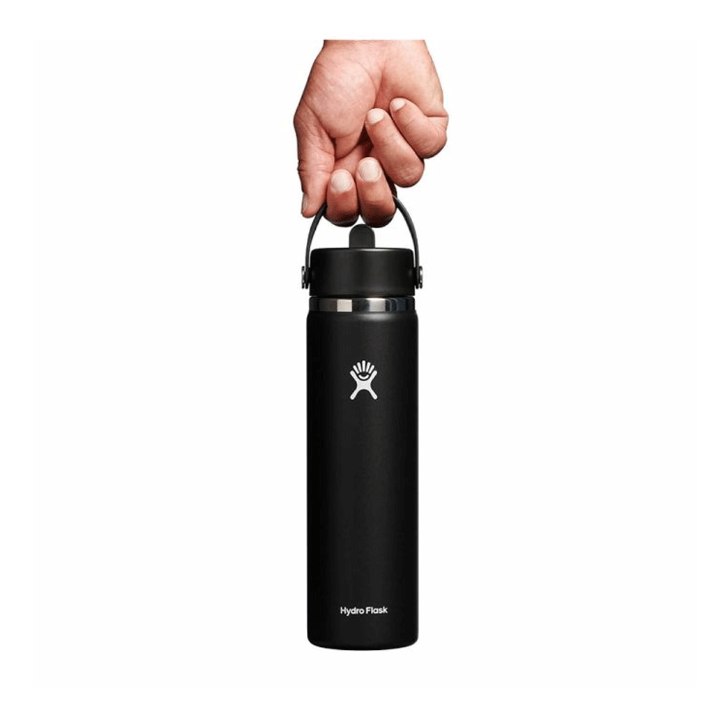 HYDRO FLASK - 24 OZ WIDE FLEX STRAW CAP-BLACK