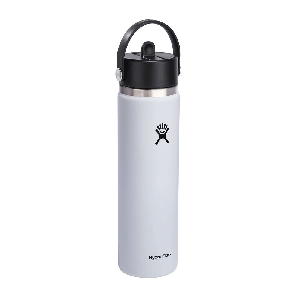 HYDRO FLASK - 24 OZ WIDE FLEX STRAW CAP-WHITE