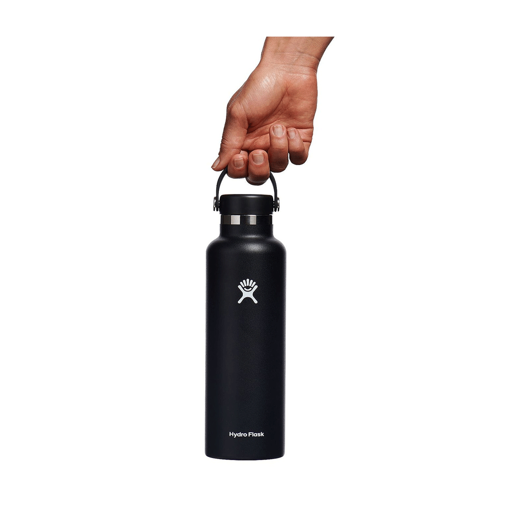 HYDRO FLASK - 21 OZ STANDARD MOUTH-BLACK