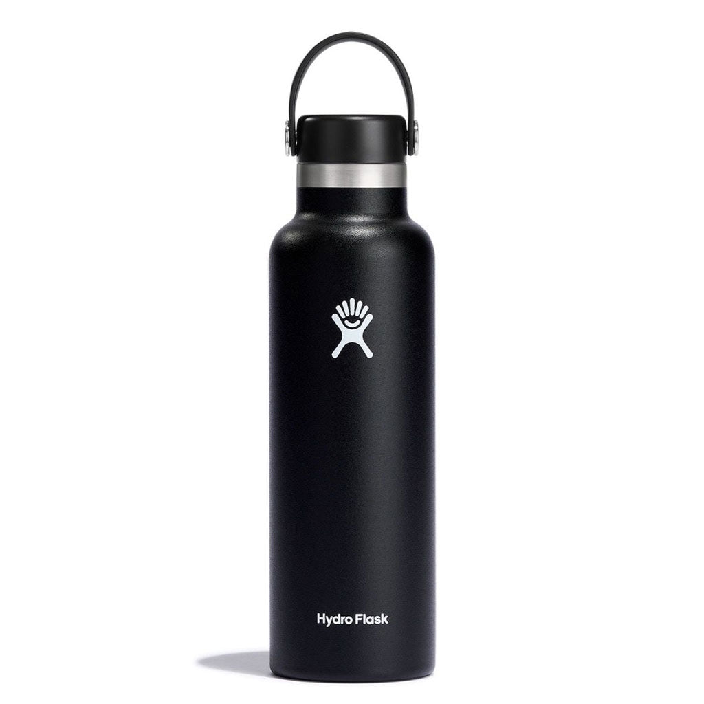 HYDRO FLASK - 21 OZ STANDARD MOUTH-BLACK