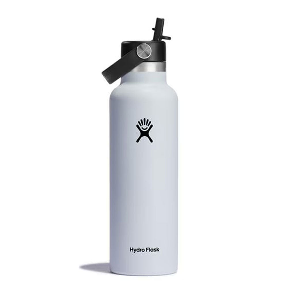 HYDRO FLASK - 21 OZ STANDARD FLEX STRAW CAP-WHITE