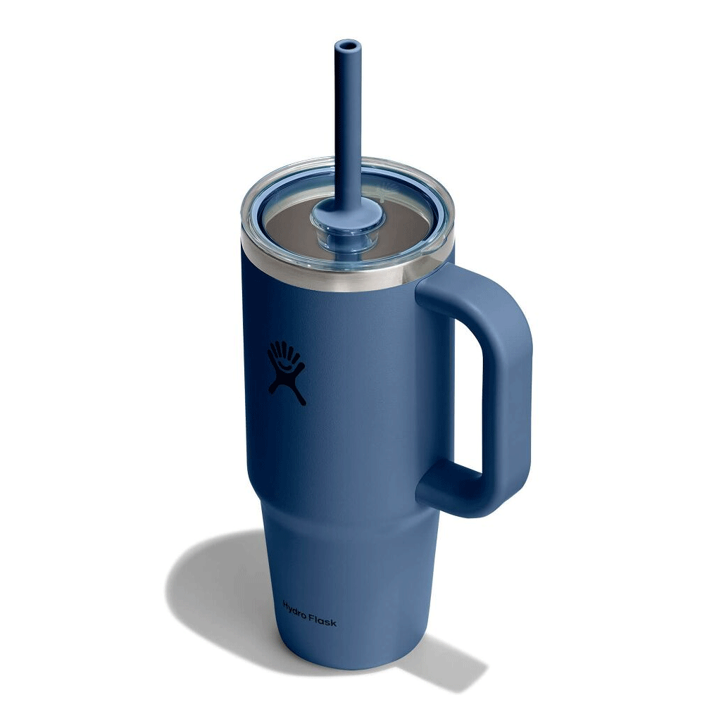 HYDRO FLASK - 24 OZ TRAVEL TUMBLER CLEAR LID-HORBOR BLUE
