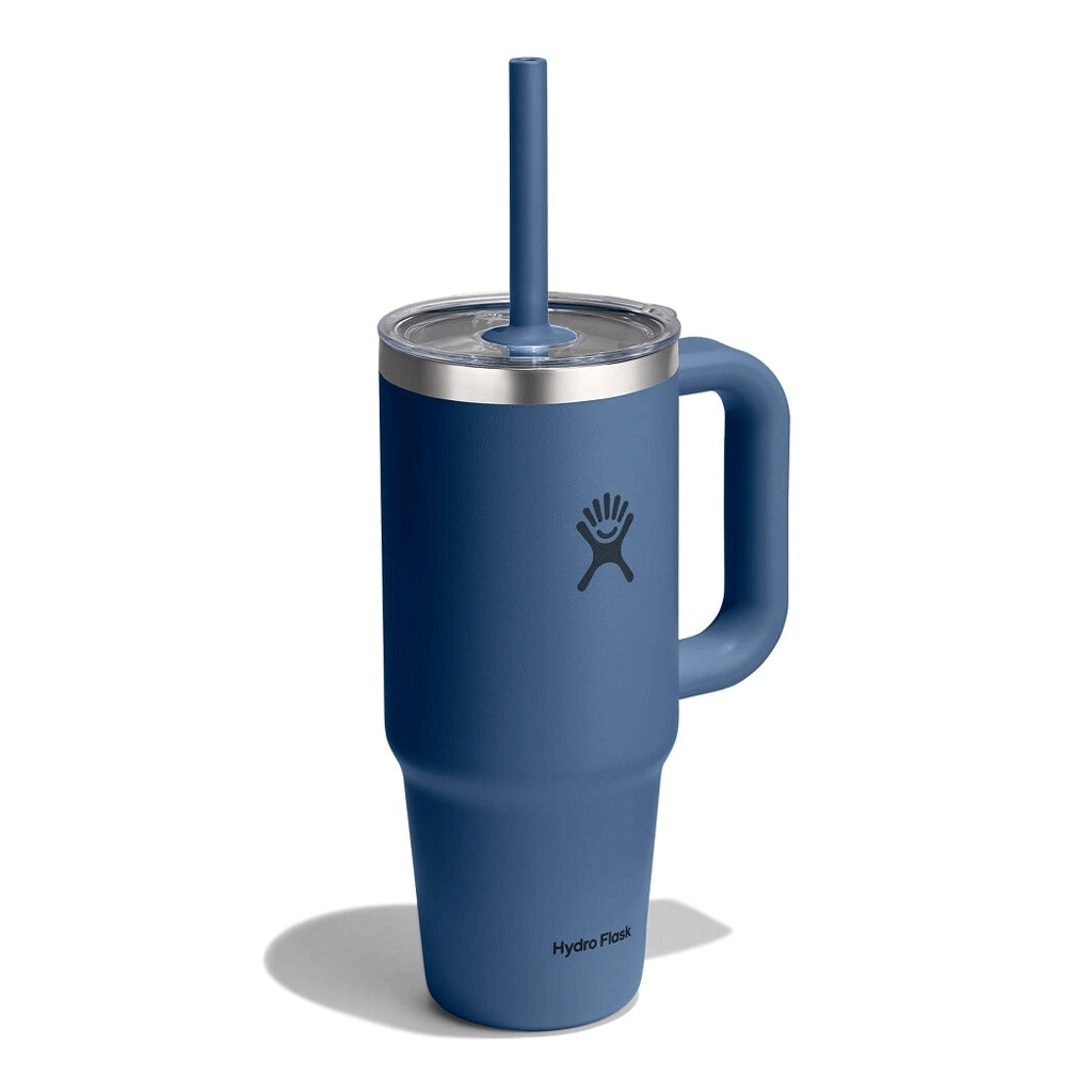 HYDRO FLASK - 24 OZ TRAVEL TUMBLER CLEAR LID-CAPRI BLUE