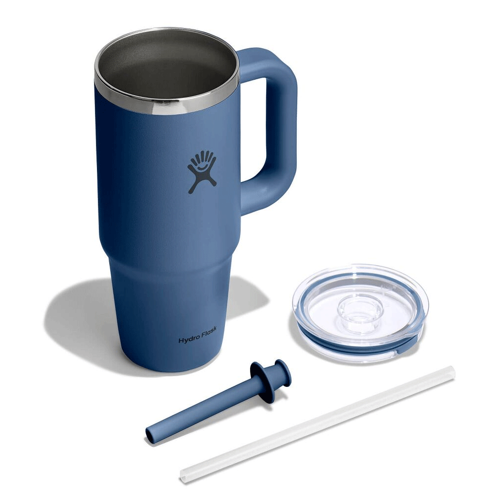HYDRO FLASK - 24 OZ TRAVEL TUMBLER CLEAR LID-HORBOR BLUE