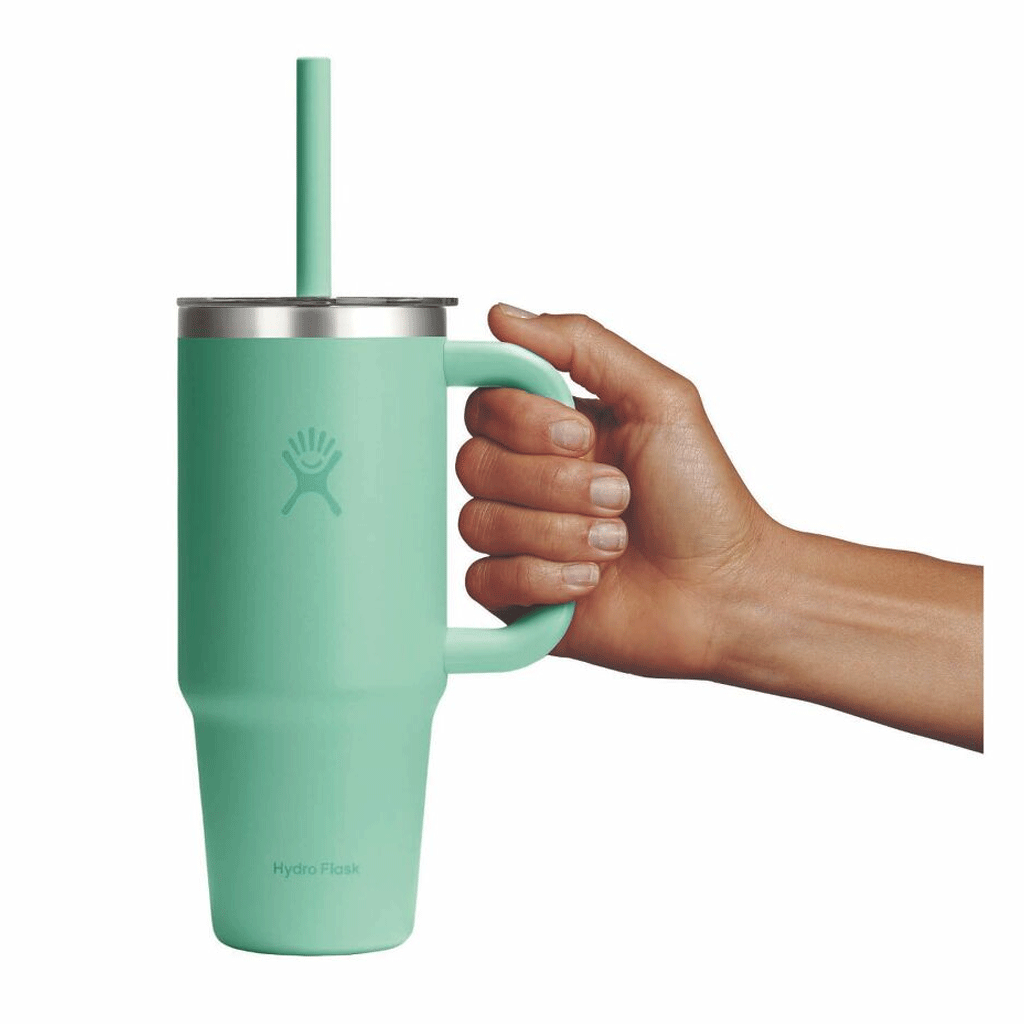 HYDRO FLASK - 24 OZ TRAVEL TUMBLER CLEAR LID-CAPRI BLUE