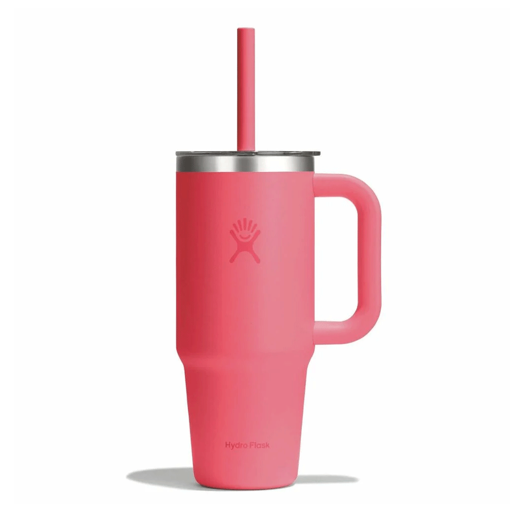 HYDRO FLASK - 24 OZ TRAVEL TUMBLER CLEAR LID-CAPRI BLUE