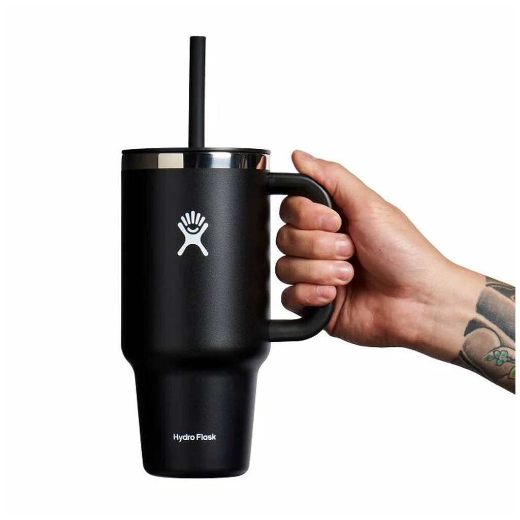 HYDRO FLASK - 40 OZ ALL AROUND TRAVEL TUMBLER-BLACK
