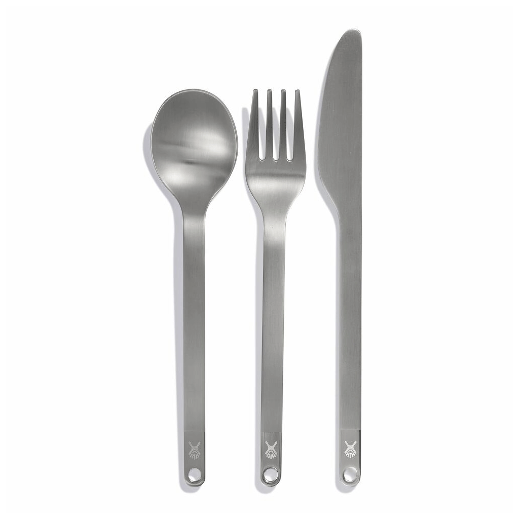 HYDRO FLASK - FLATWARE SET STAINLESS POUCH BLACK