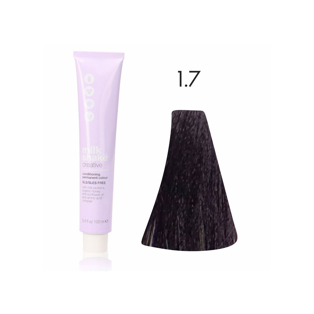 MILK_SHAKE - NEW CREATIVE PERMANENT COLOR 1.7  NERO VIOLA COLORE CREATIVE  (100 ML)