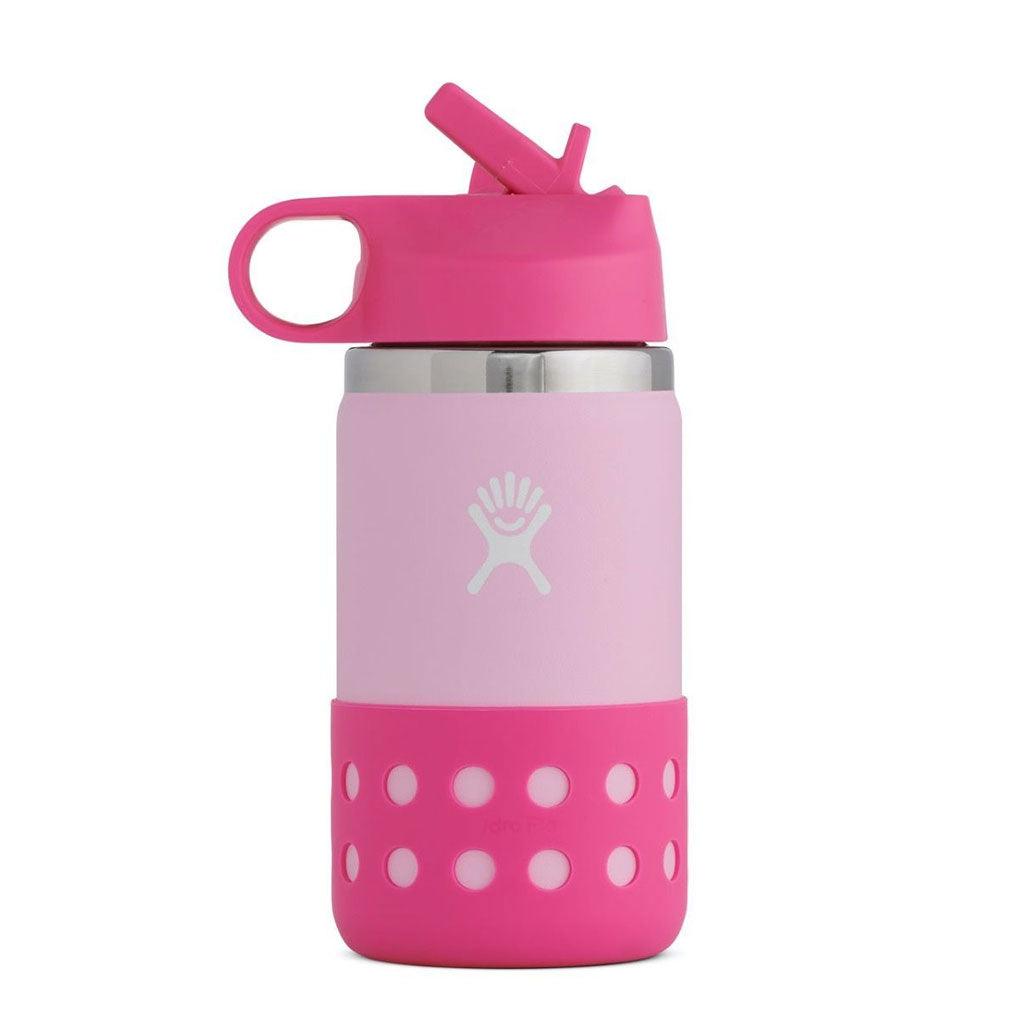 HYDRO FLASK – 12 Oz KIDS WIDE MOUTH STRAW LID AND BOOT-PLUMERIA